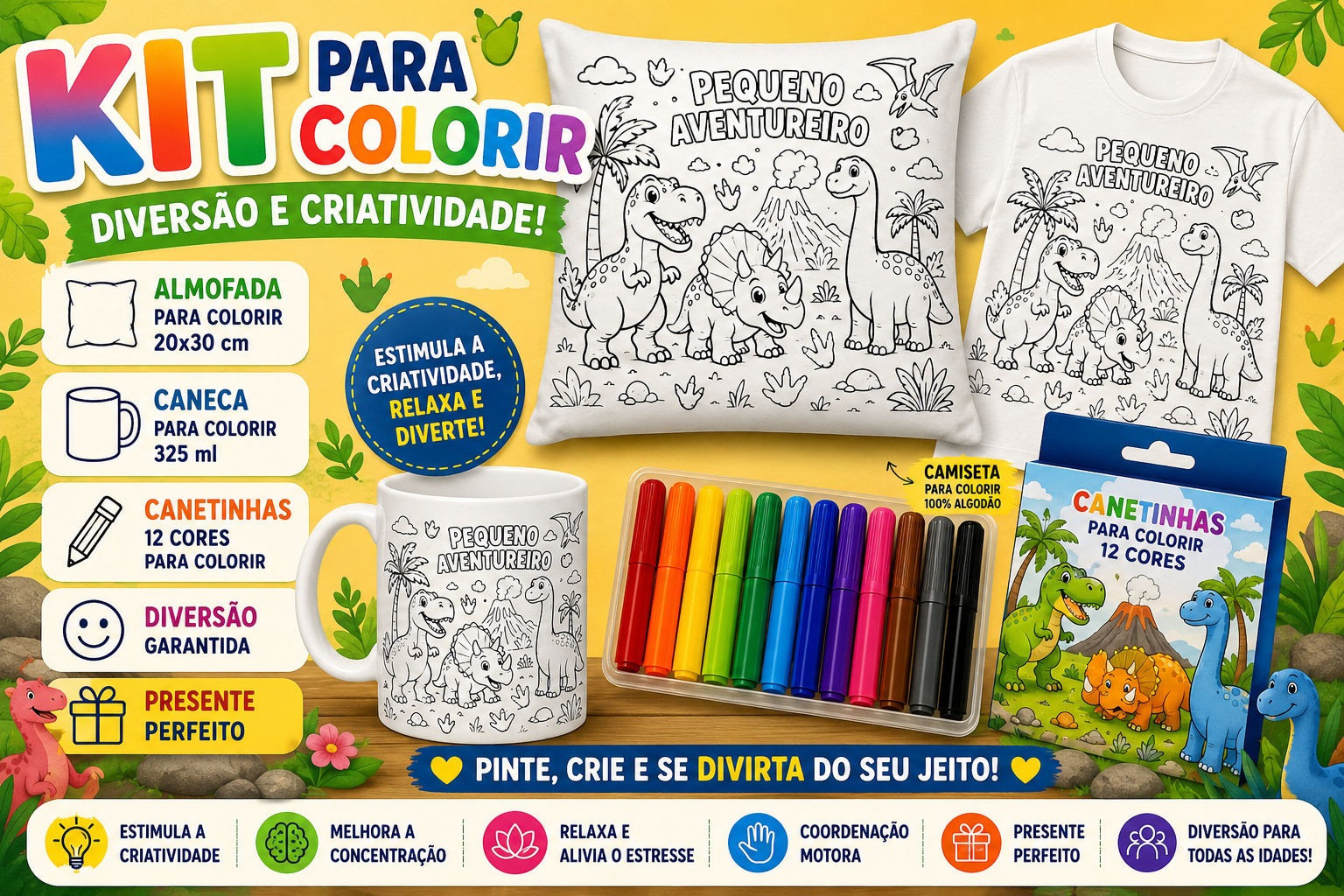 Kit tema dinossauro
