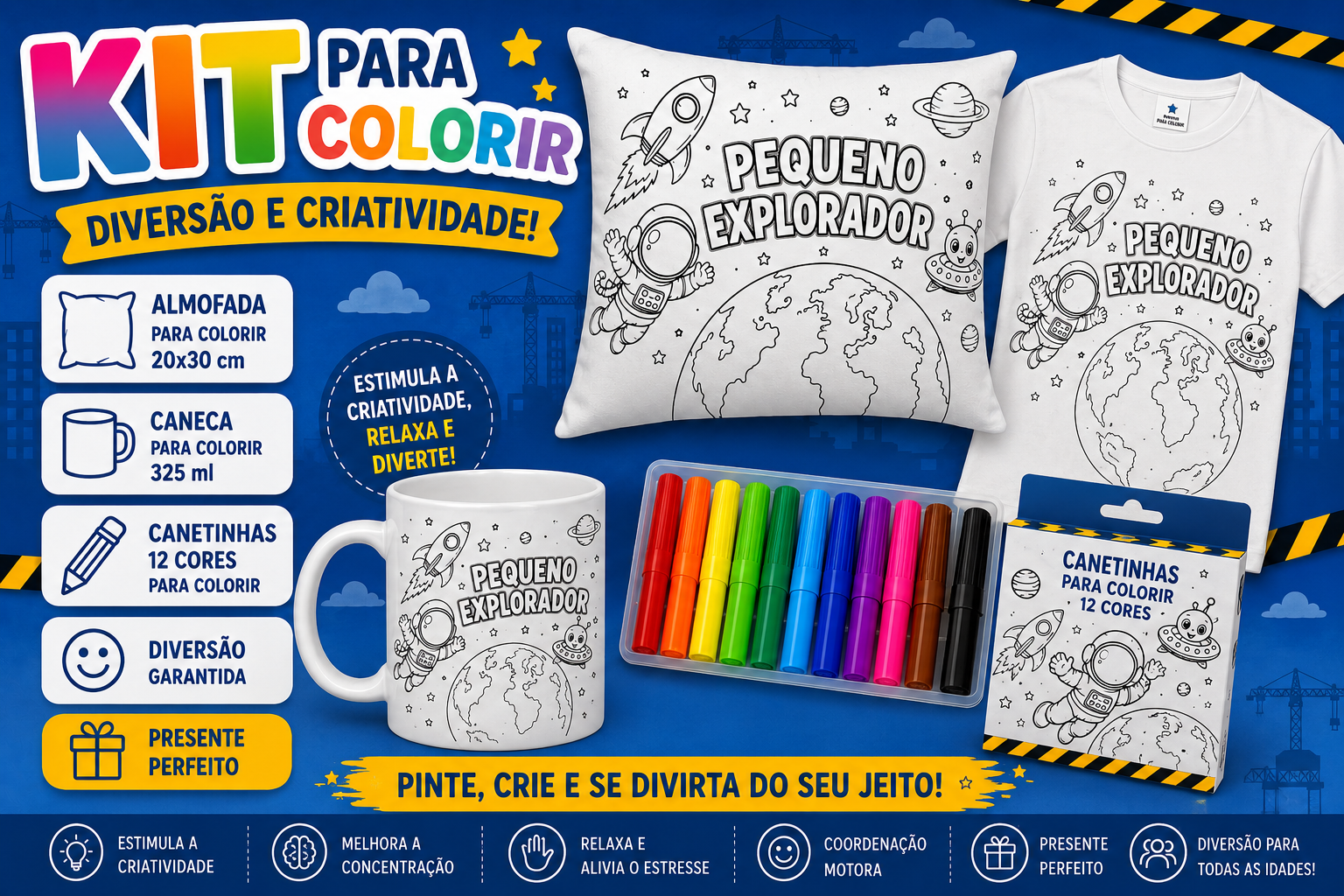 Kit completo tema espaço